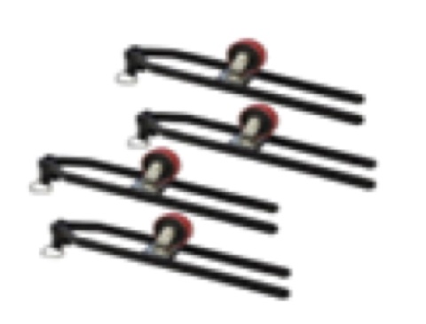 Caster Kit with Poly Wheels