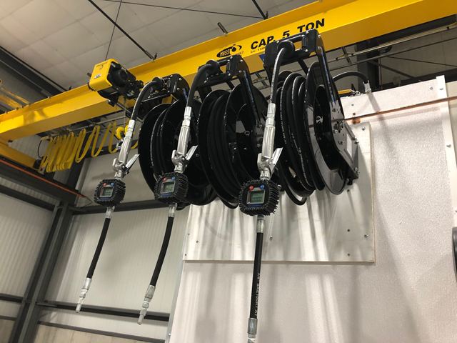 Lubrication equipment install at the new Town of Walpole DPW facility.