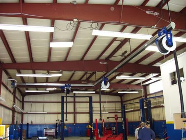 EuroVent Exhaust Evacuation System at Auto Solutions, Everett, MA