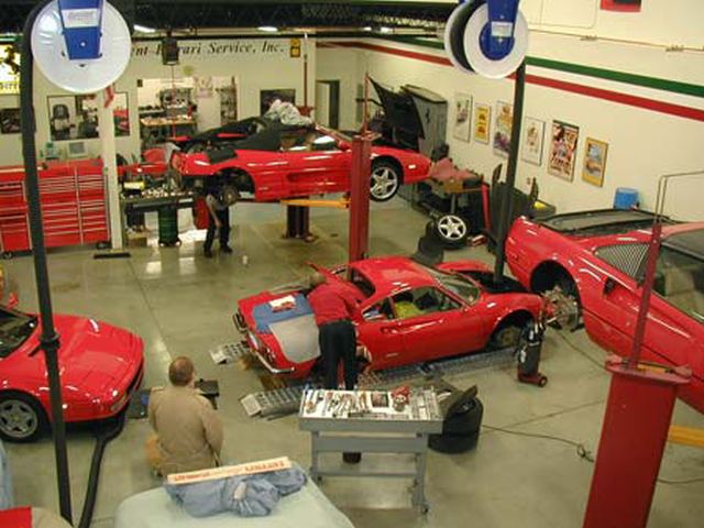 Mohawk Lifts & EuroVent Exhaust Evacuation System, Independent Ferrari Service, South Easton, MA