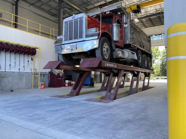 Mohawk 75,000 Lbs. Capacity Parallelogram Lift Installed at Brox Industries Dracut Ma
