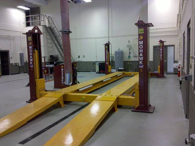 Mohawk TR-35 heavy duty four post truck lift.