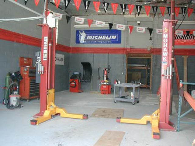 TEC-7000XL Automotive storage lift at Sign Creations located in Rockland MA
