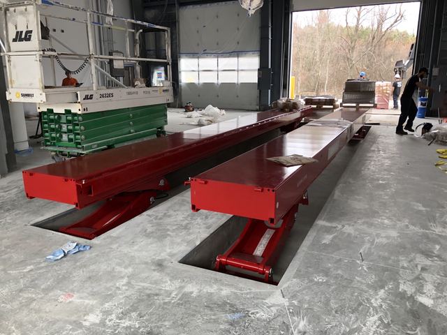 TEC Mohawk Vertical Rise Lift Install For The Town Of Burlington, MA DPW