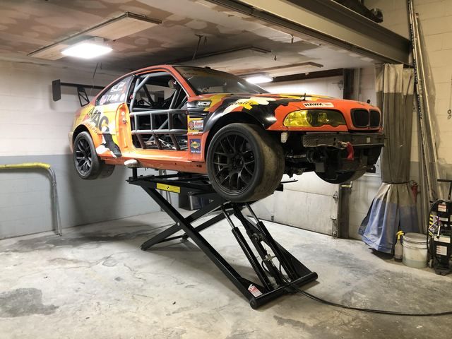 Challenger MR6 mid rise lift installed at Precision Motorsports in Milford, MA