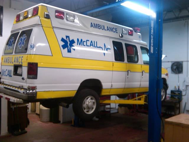 TEC-12K Twin Post Truck lift in Quincy, MA