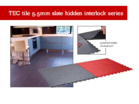 TEC-Tile 5.5mmSlate Hidden Interlock Series